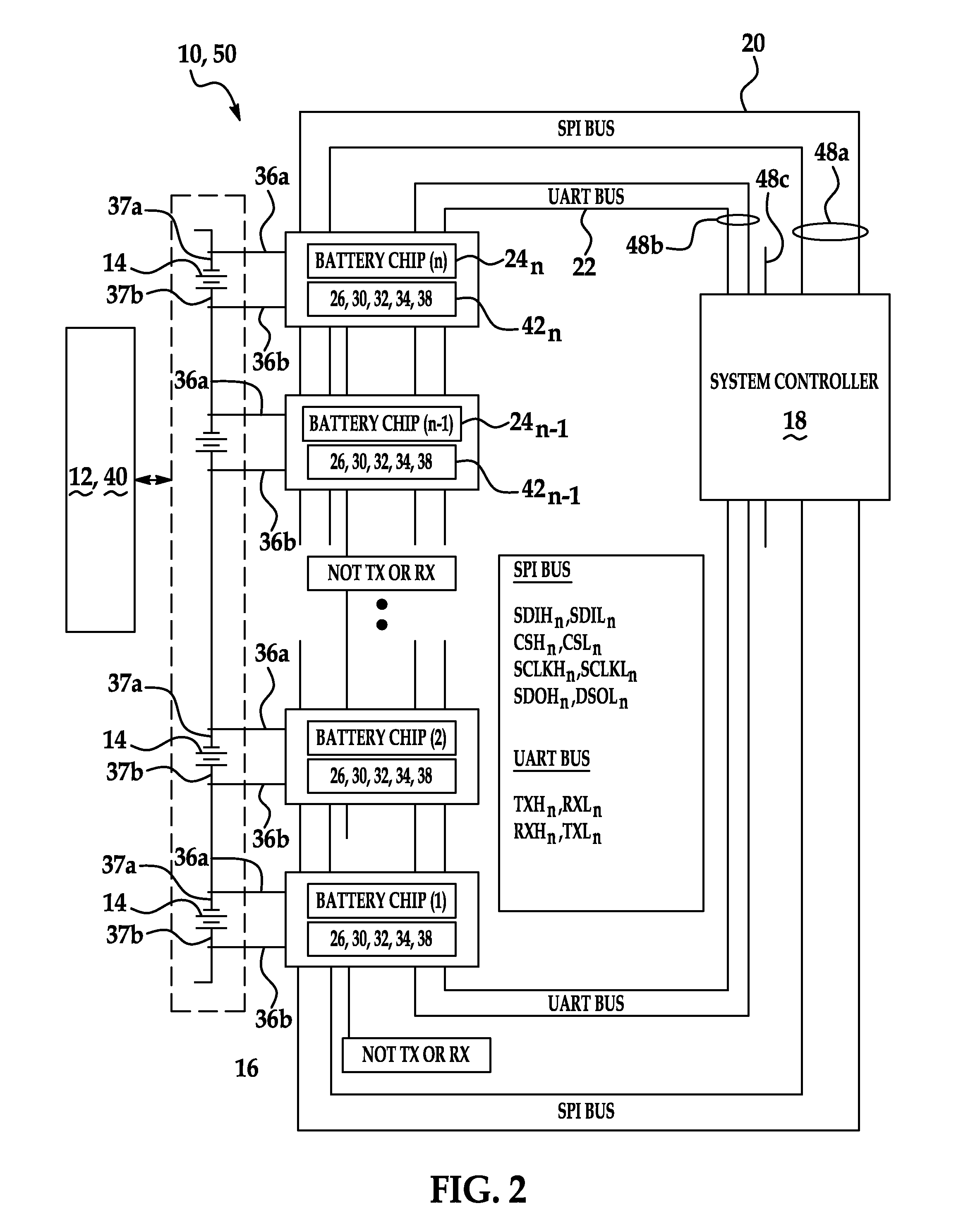 Battery monitoring and control system and method of use