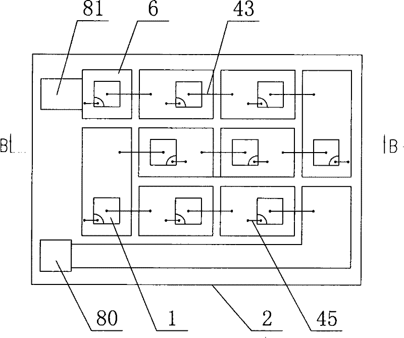 High on-stage voltage right-handed LED integrated chip and manufacturing method thereof