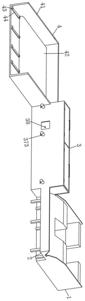 Efficient steel pipe painting device for building scaffold