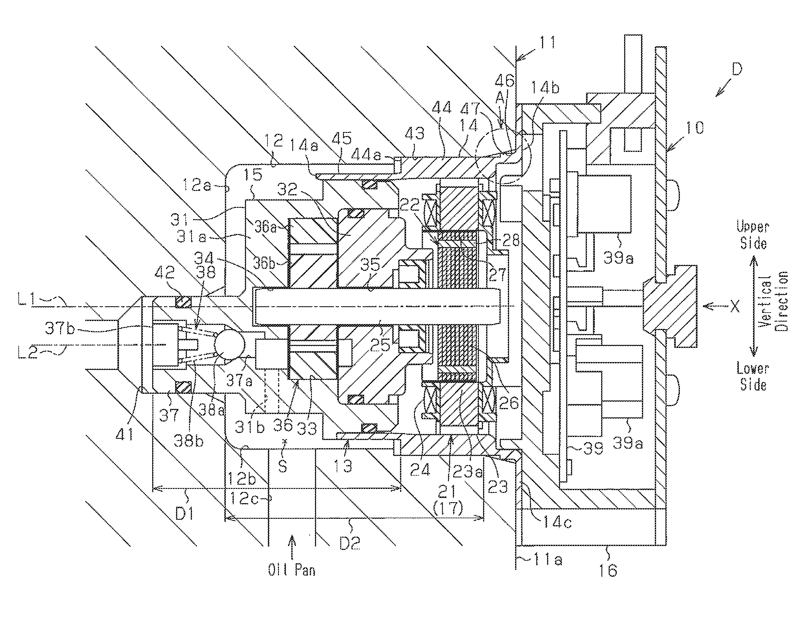 Electric oil pump and hydraulic pressure supply device