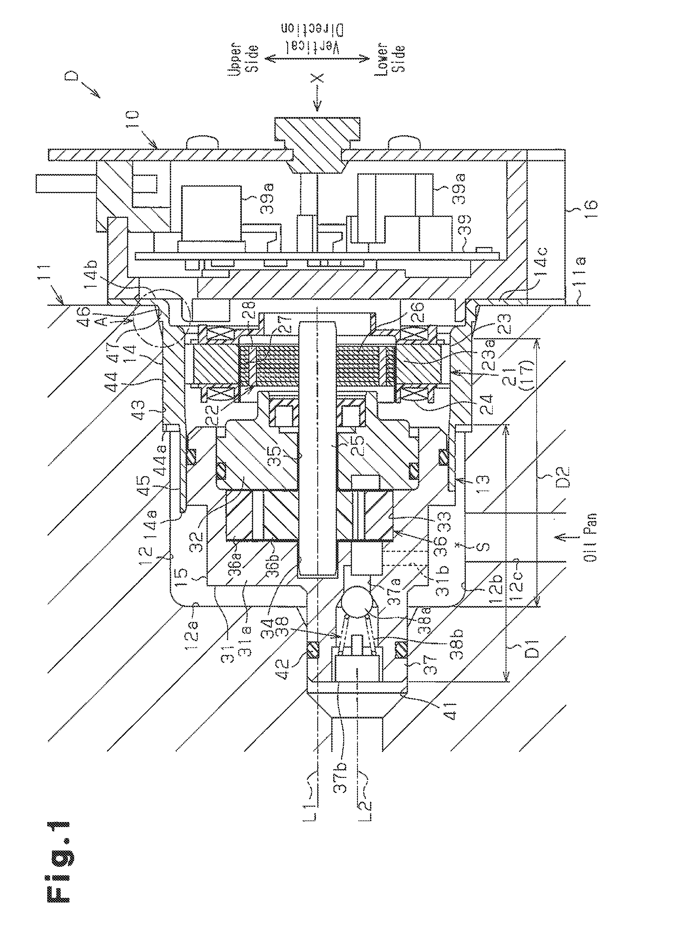 Electric oil pump and hydraulic pressure supply device