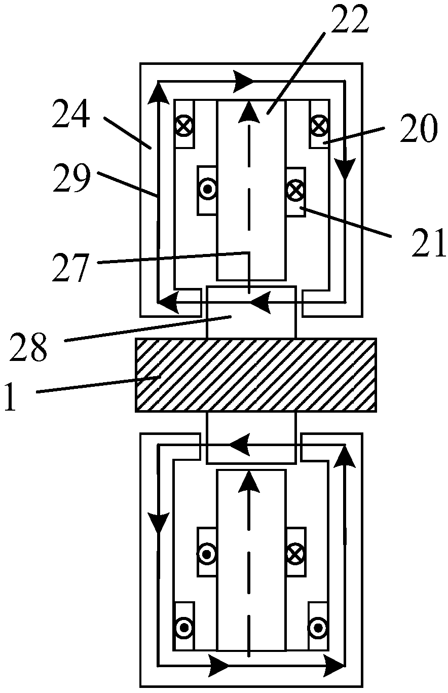 An electric spindle supported by a five-degree-of-freedom alternating current six-pole active magnetic bearing