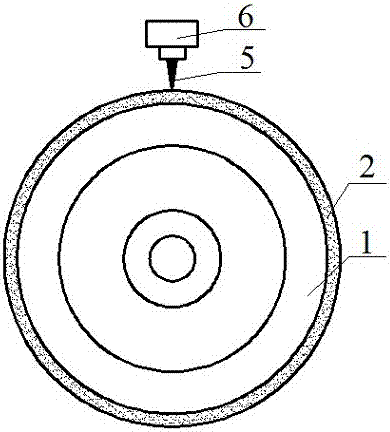 CVD diamond grinding wheel with ordered micro-structured surface and making method thereof