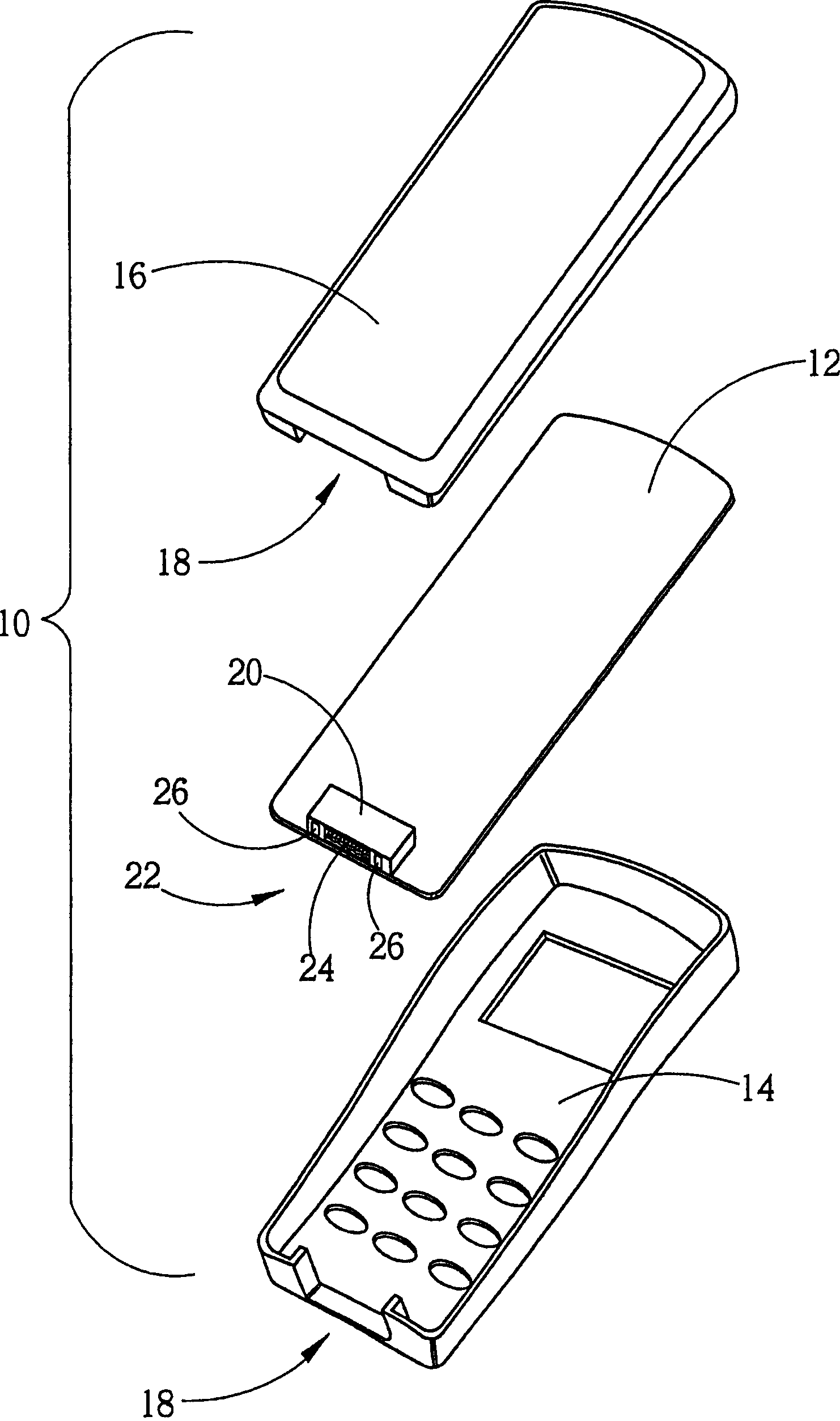 I/O connector for portable communication equipment