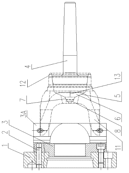 Tool for turning excircle of transmission shaft universal joint fork and method for positioning and centering universal joint fork