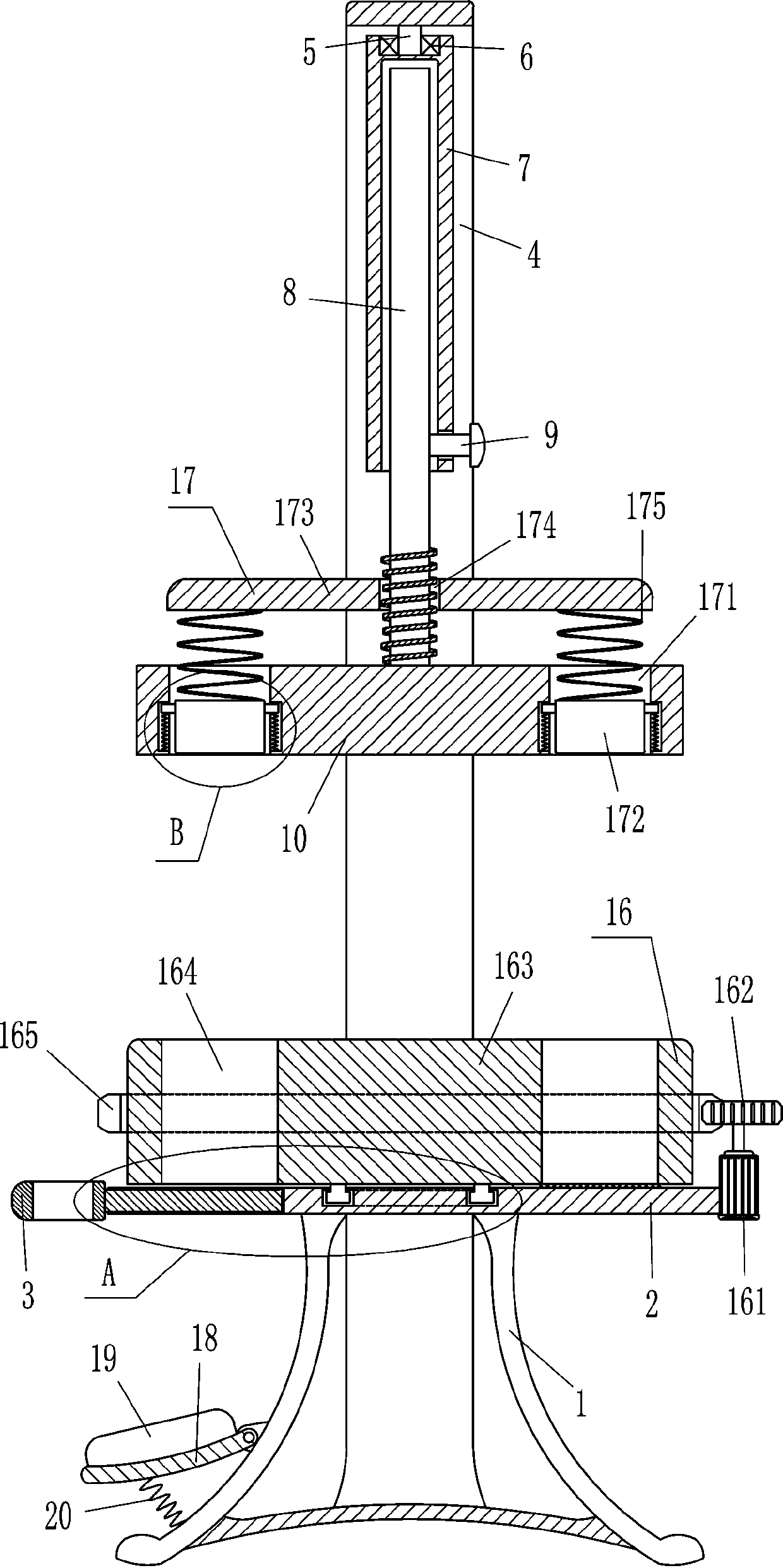 A cylindrical metal raw material burr grinding machine