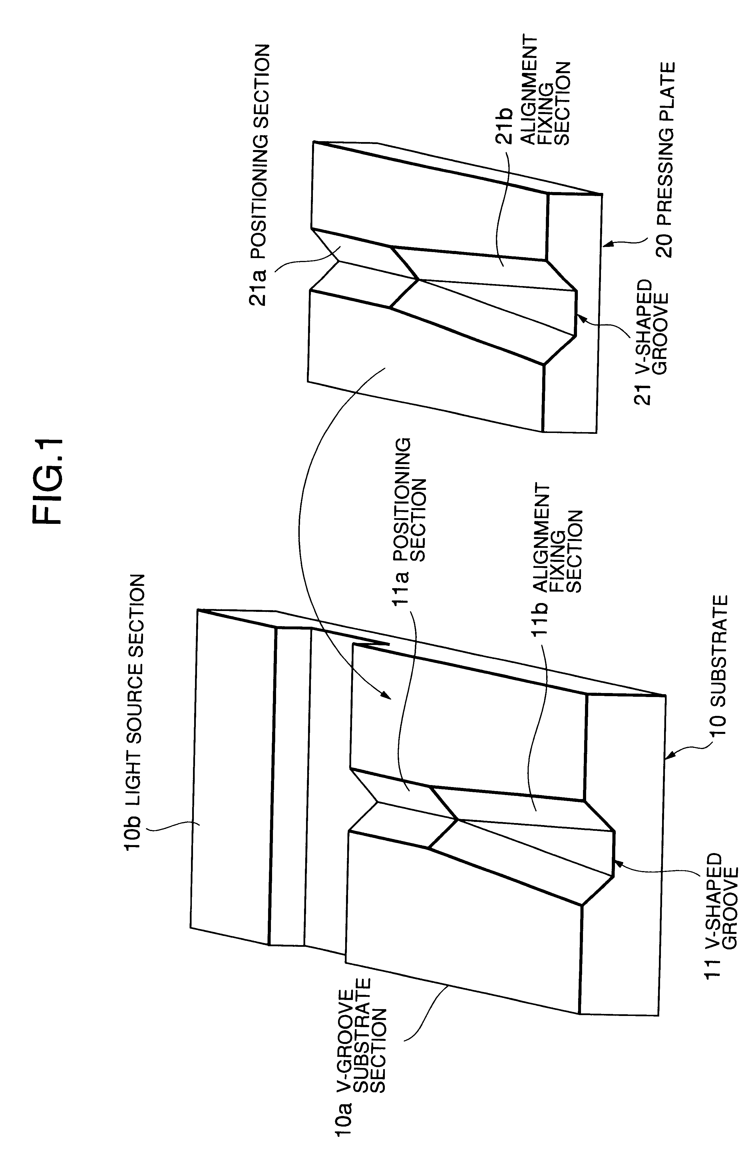 Installation structure for optical fiber