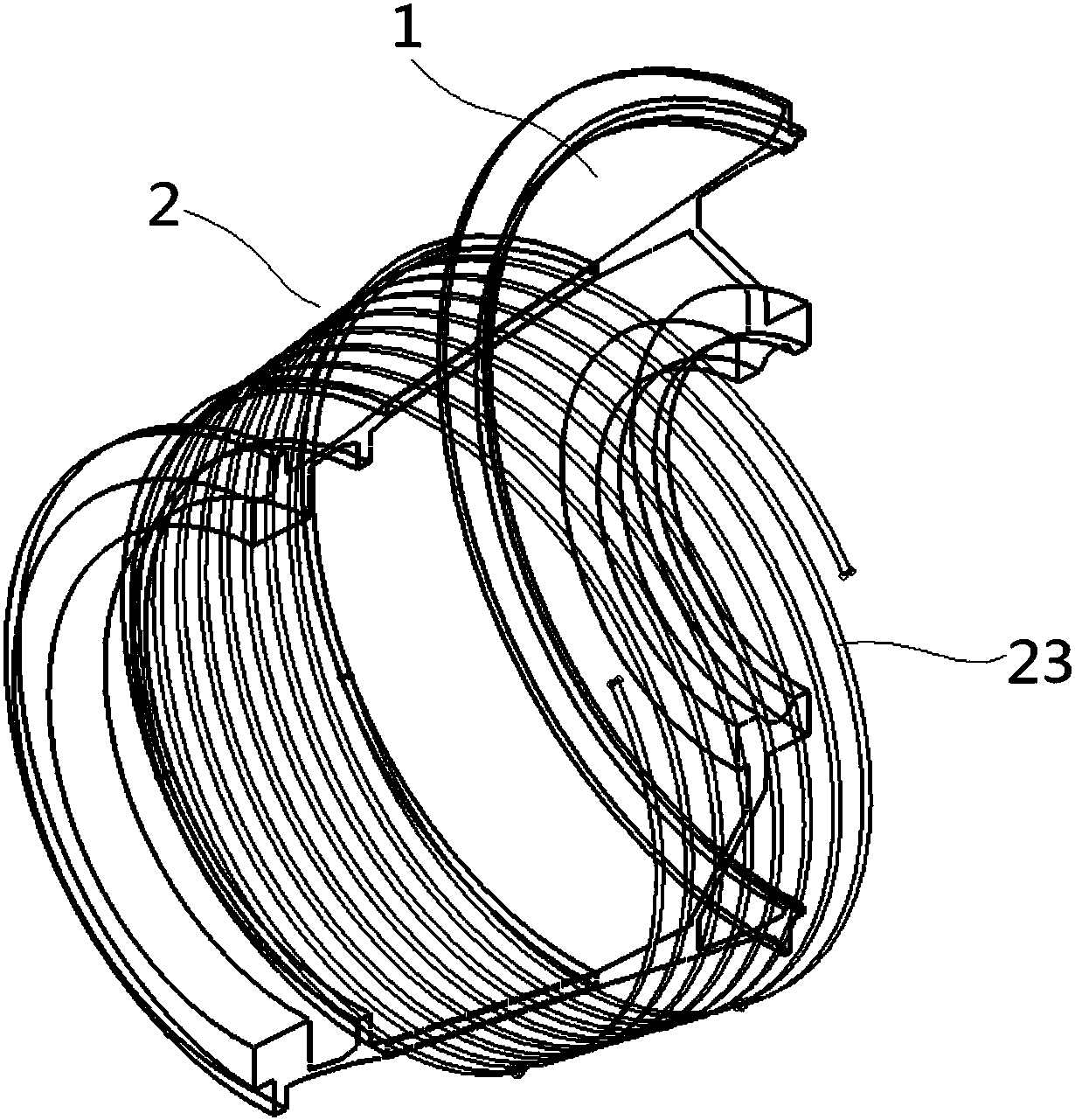 Voidable rotor support structure and aero-engine