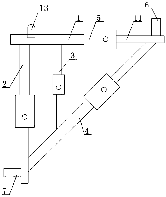 Elevator shaft construction platform device