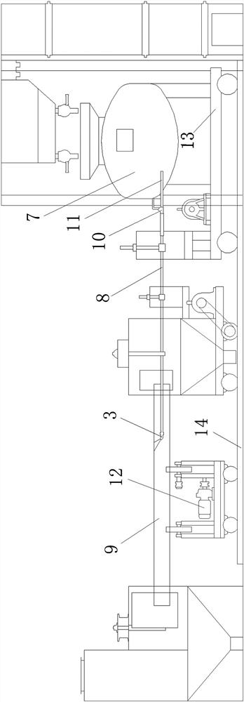 High-wear-resistance bent nozzle for shot blasting machine and for interior of steel pipe, and shot blasting system of high-wear-resistance bent nozzle