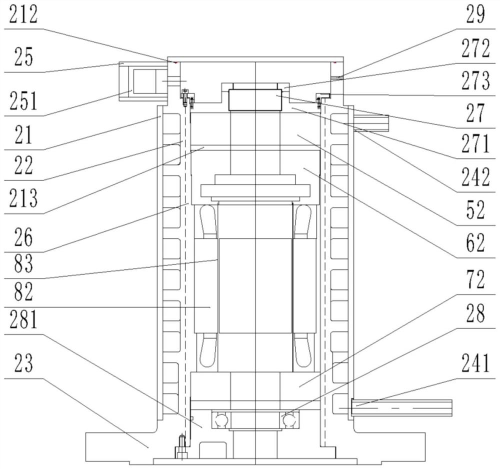 High-temperature shielded molten salt pump supported by magnetic levitation bearings