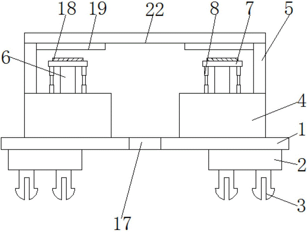 Electronic component fixing device capable of facilitating clamping