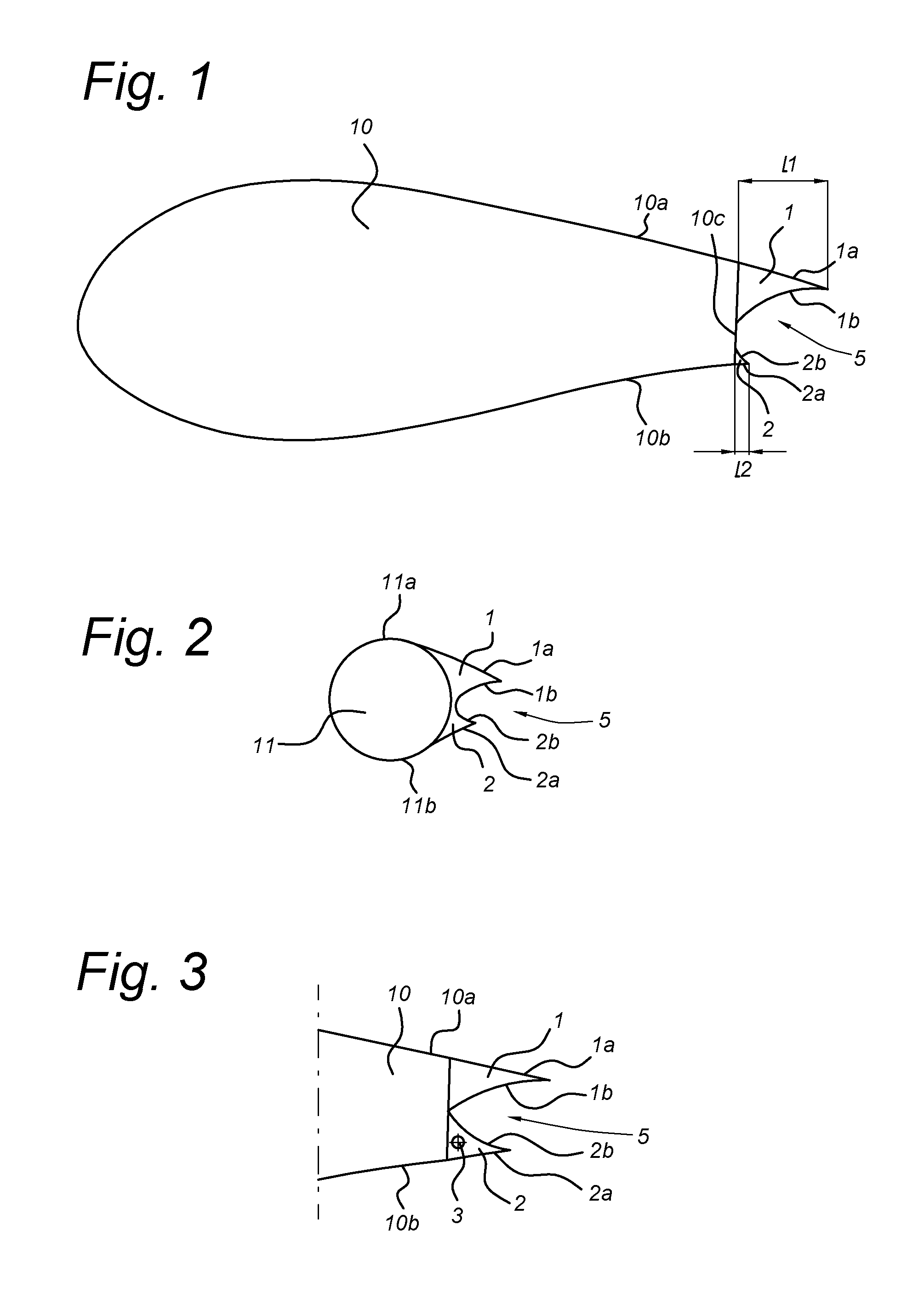 Swallow tail airfoil