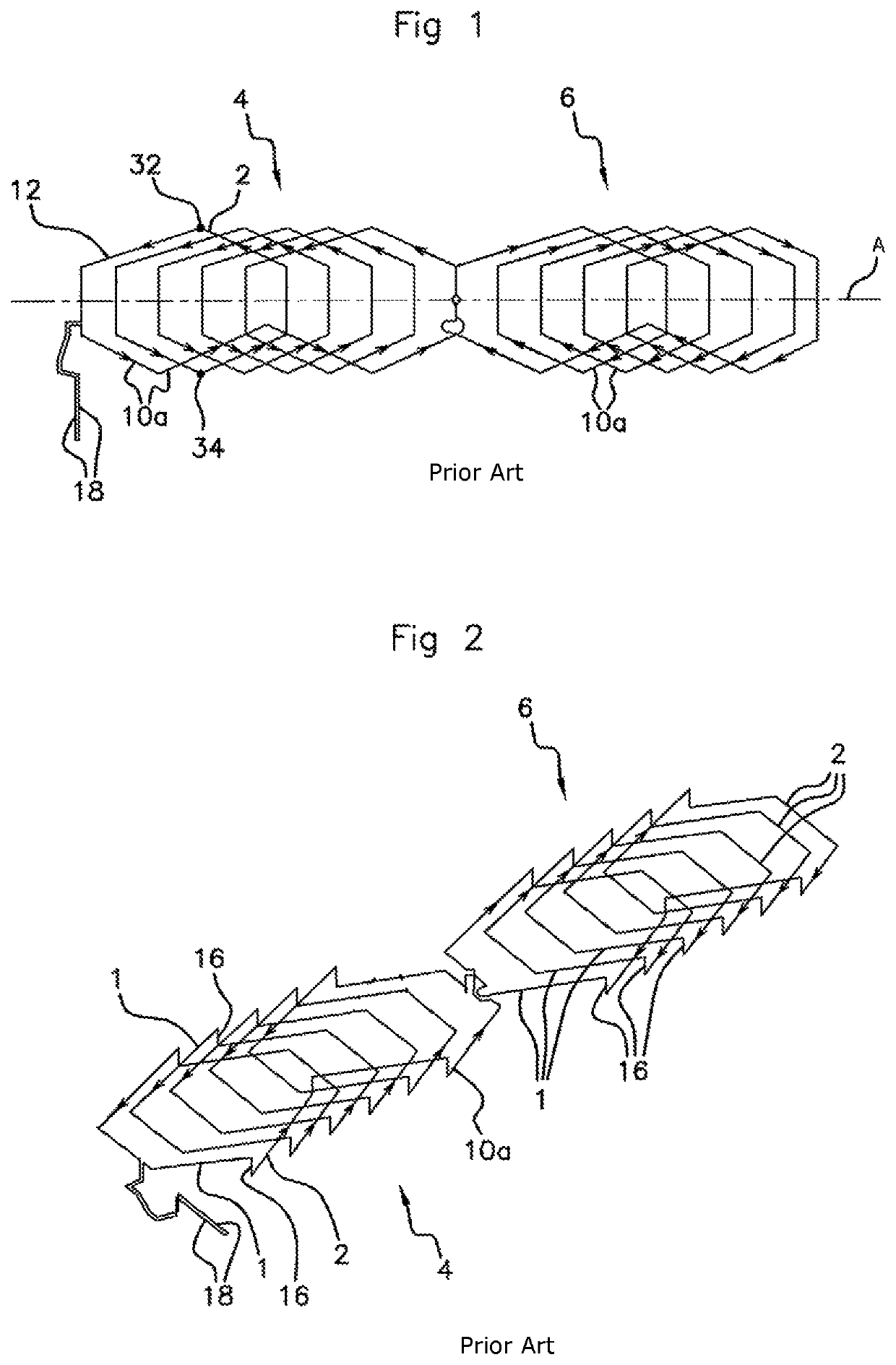 Inductive position sensor with secondary turns extending through a printed circuit board