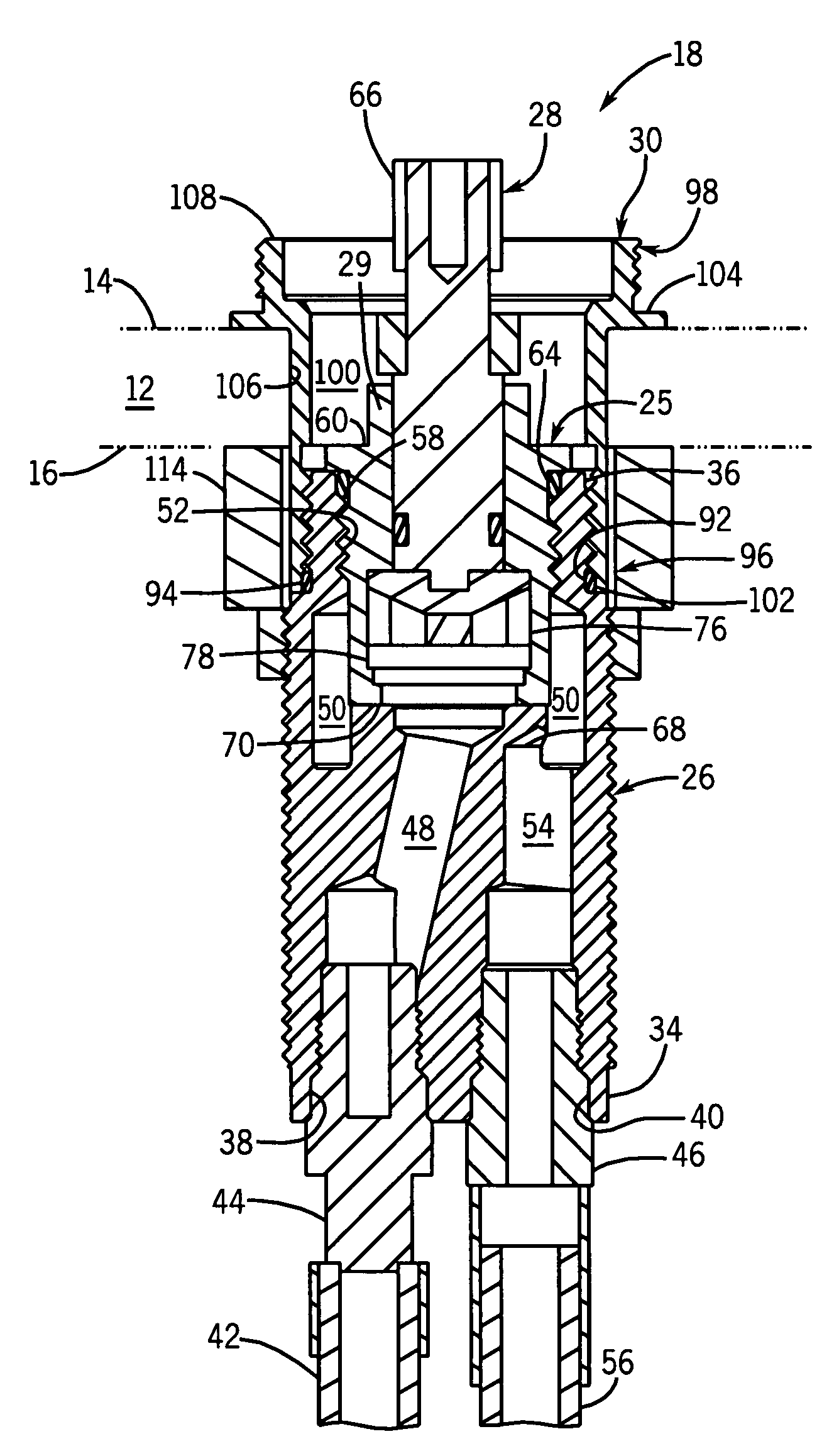 Low-profile valve assembly