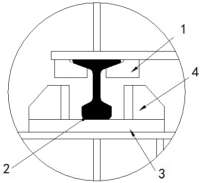 An inverted track sliding system and sliding method thereof