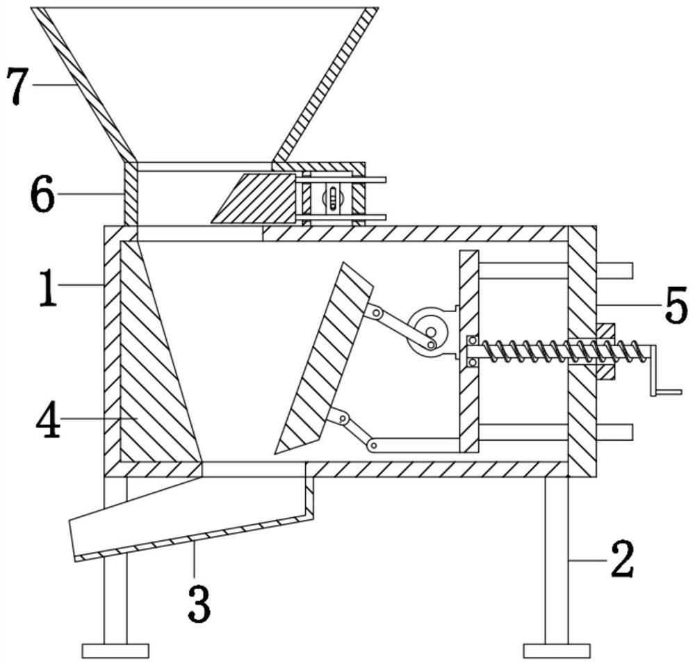 Building concrete waste crushing device