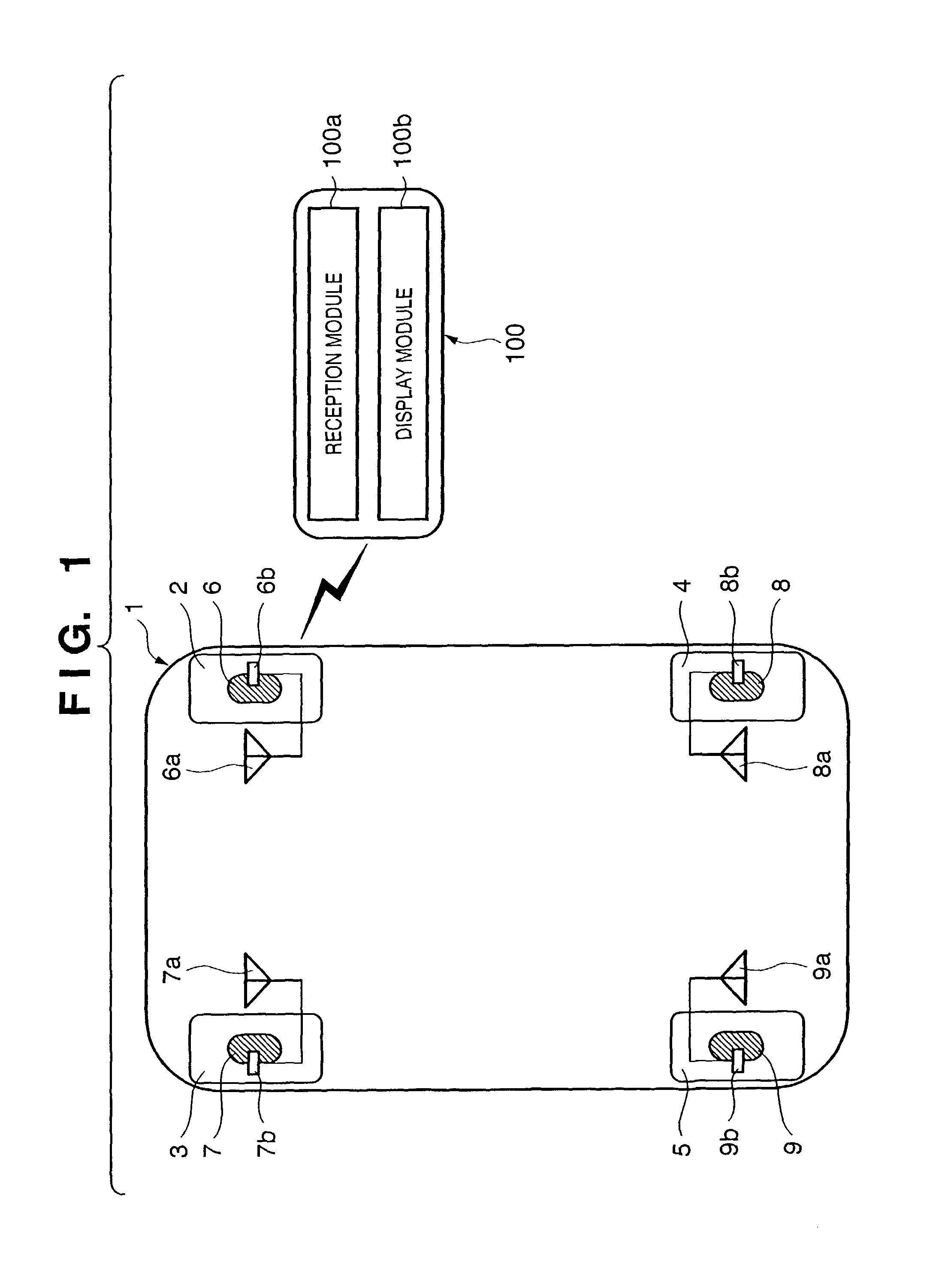 Air pressure information display system of vehicle tire