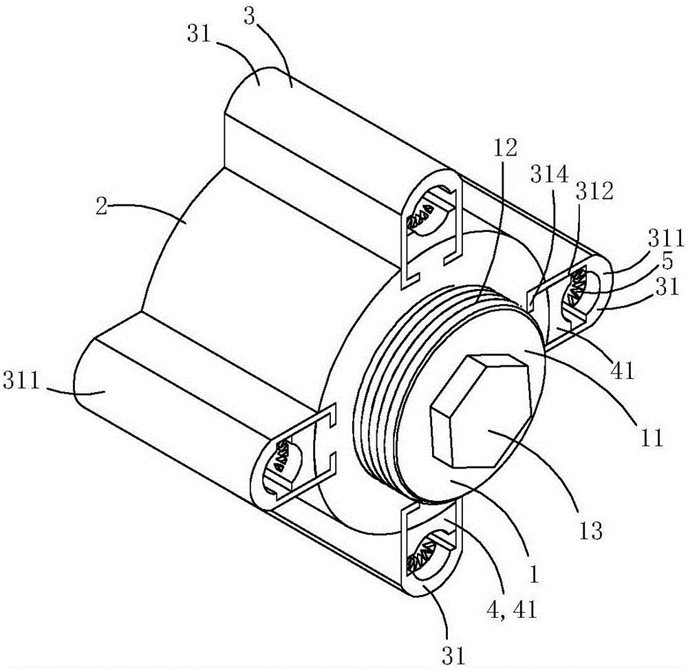 Electric power fitting for preventing cable loosening