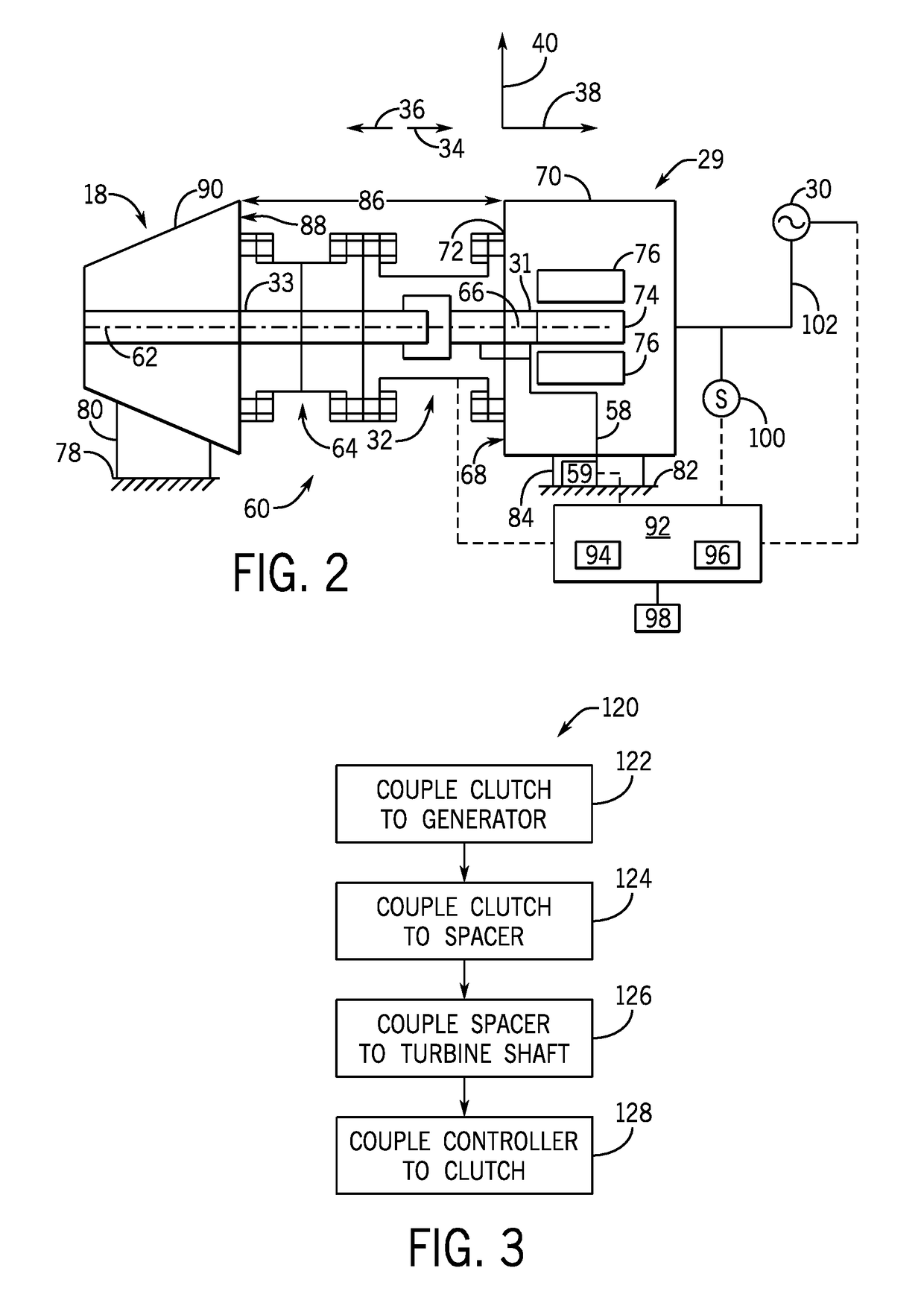 System and method for synchronous condenser clutch