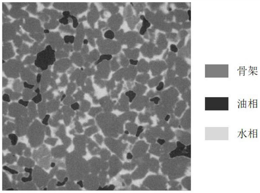 Oil-water distribution continuous restoration method for rock CT scanning image