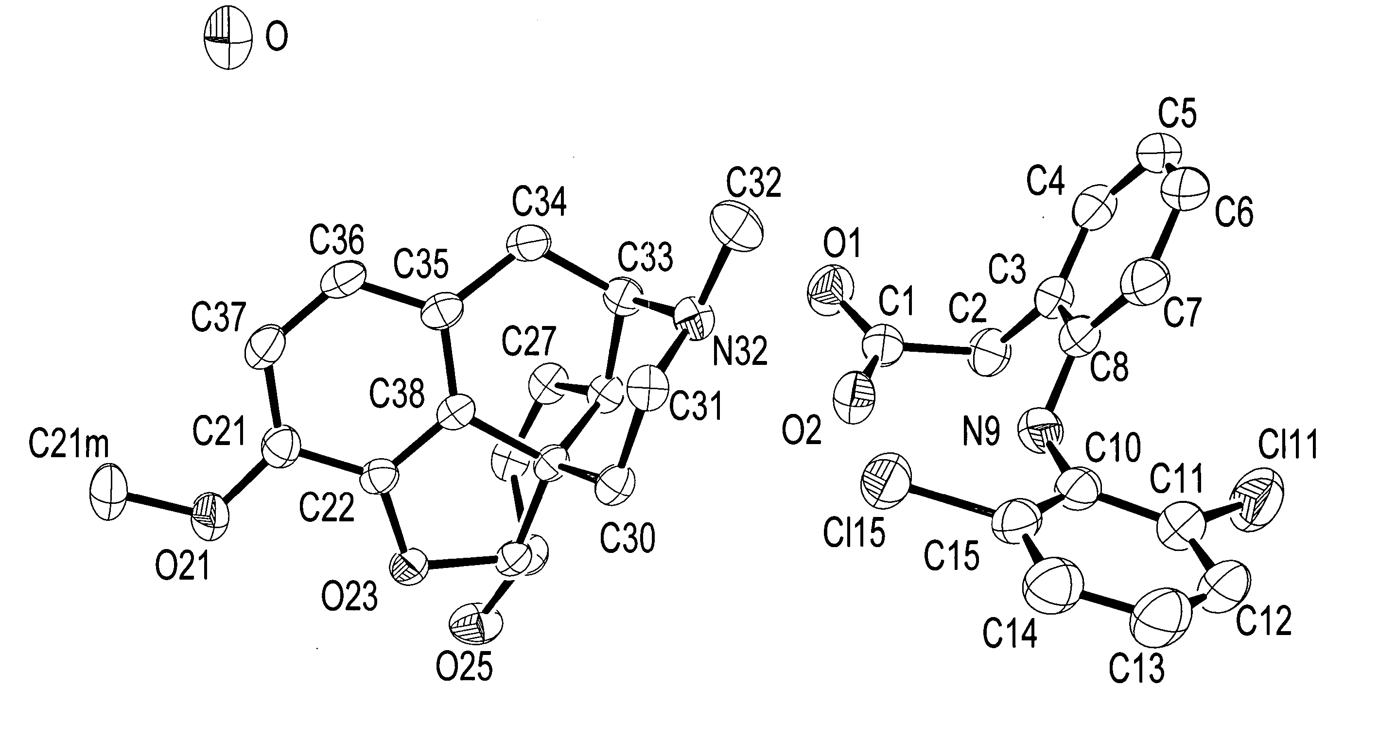 Narcotic-NSAID ion pairs