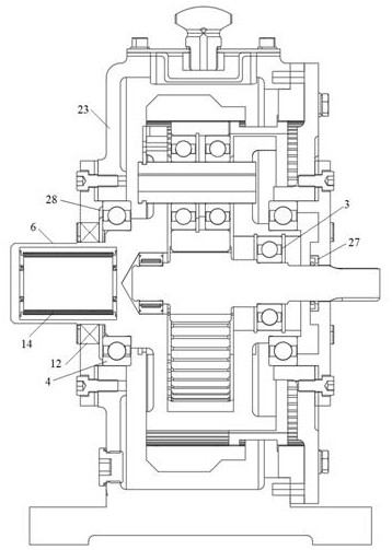 Speed reduction device for slewing mechanism and method of speed reduction device