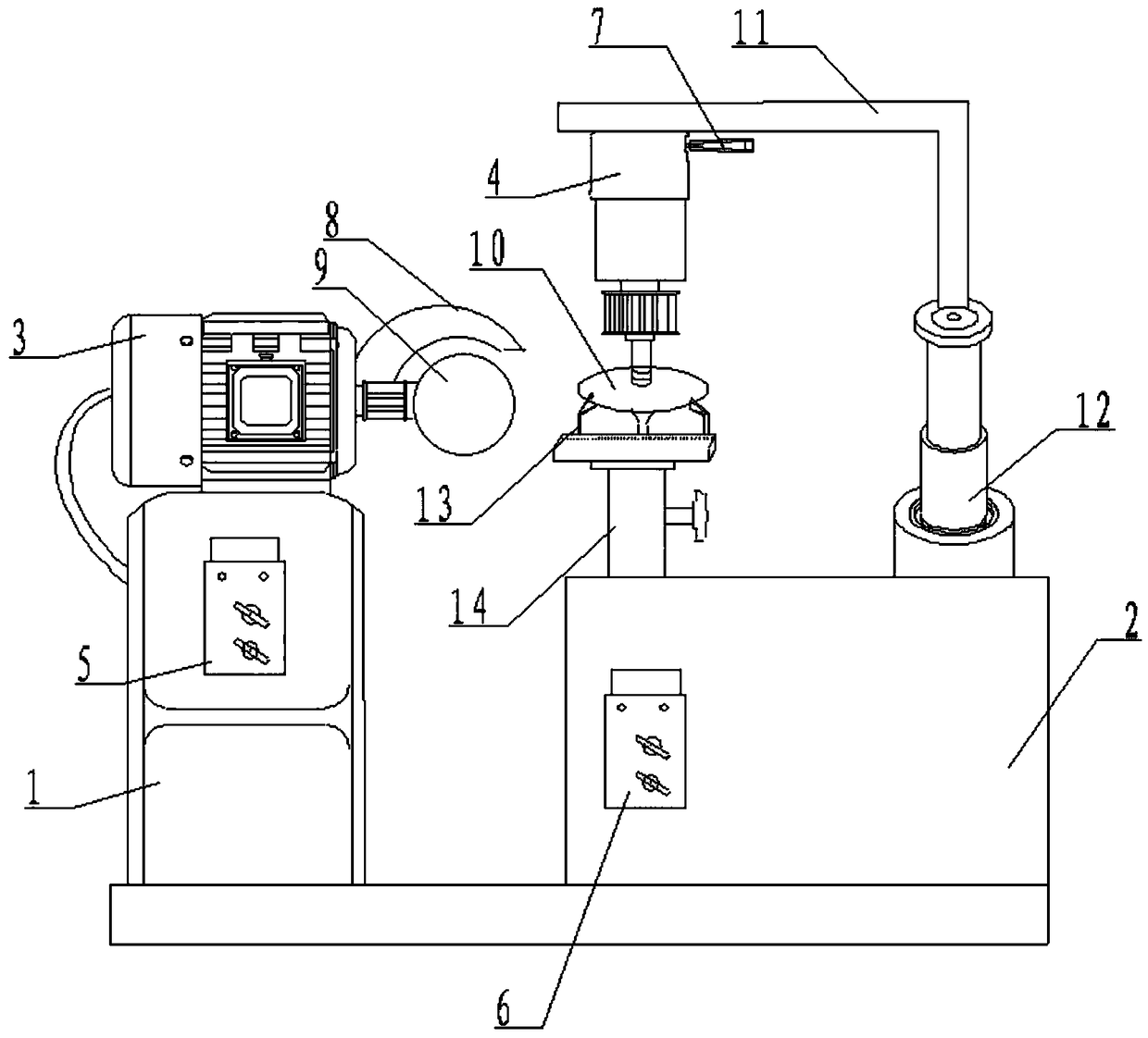 Circular saw web grinding machine