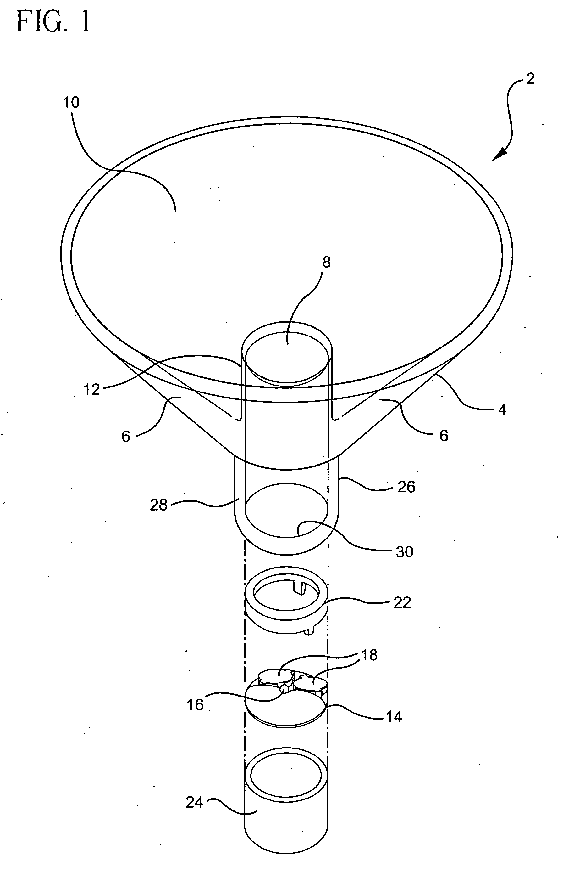 Lighted vessel for attachment to bottle