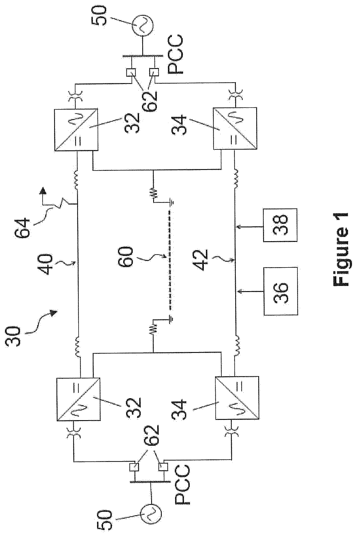 Bipolar DC power transmission scheme