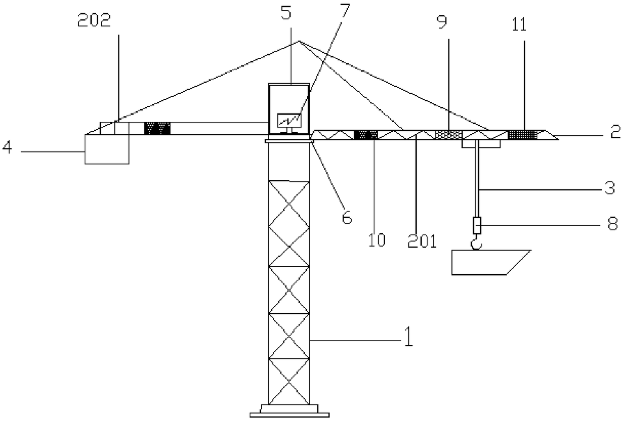 Intelligent obstacle avoidance tower crane