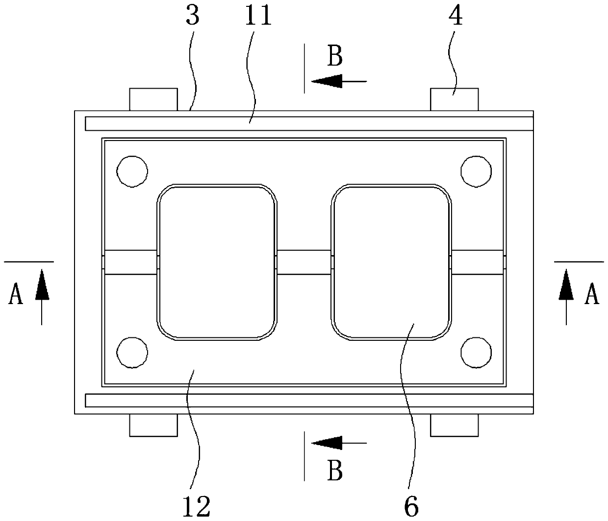 Environment-friendly intelligent manufacturing device of high-density hollow brick