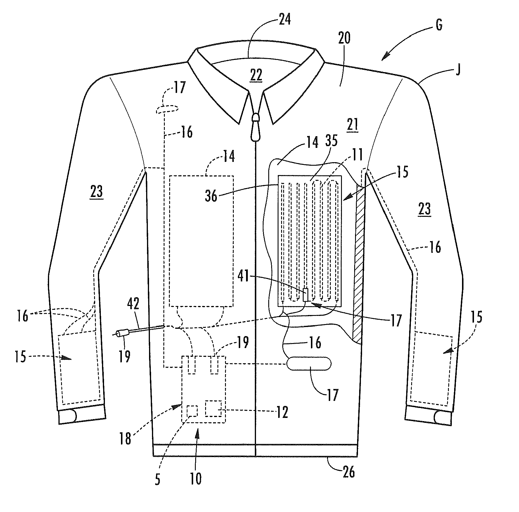Thermal-Regulated Apparel and Wireless Control System Therefor
