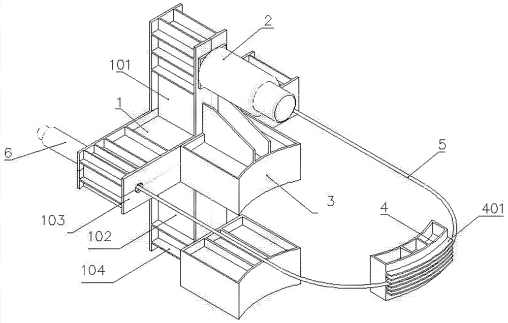 A circular prestressed anchoring reaction force correction device for horizontal correction of bridges