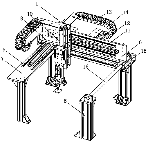 Steel sheet wedging device applied to processing of robot parts, and working method for same