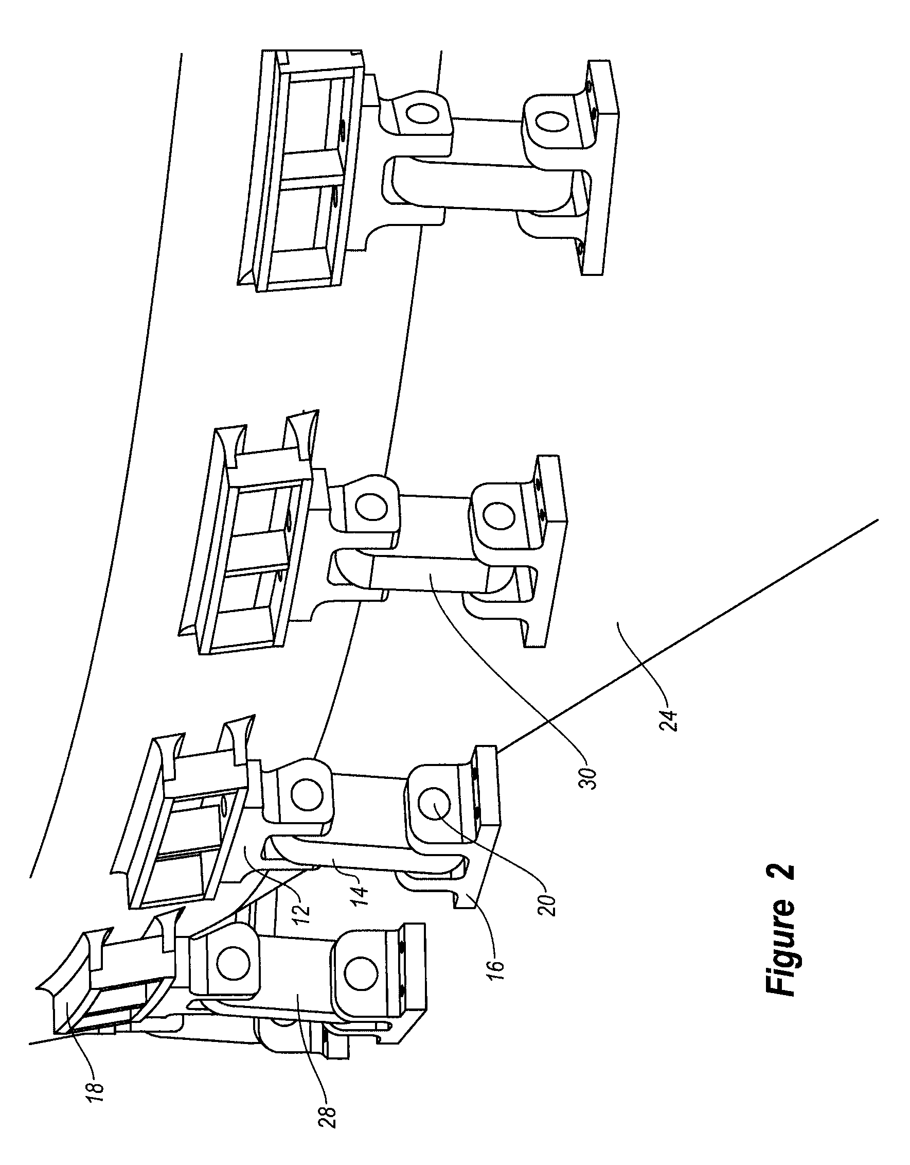 Linked coke drum support