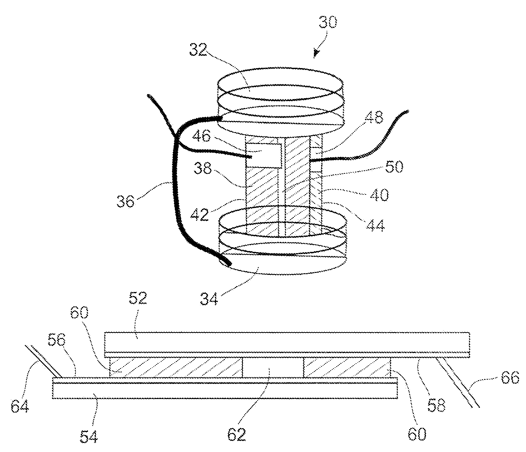 Microfluidic device utilizing magnetohydrodynamics and method for fabrication thereof