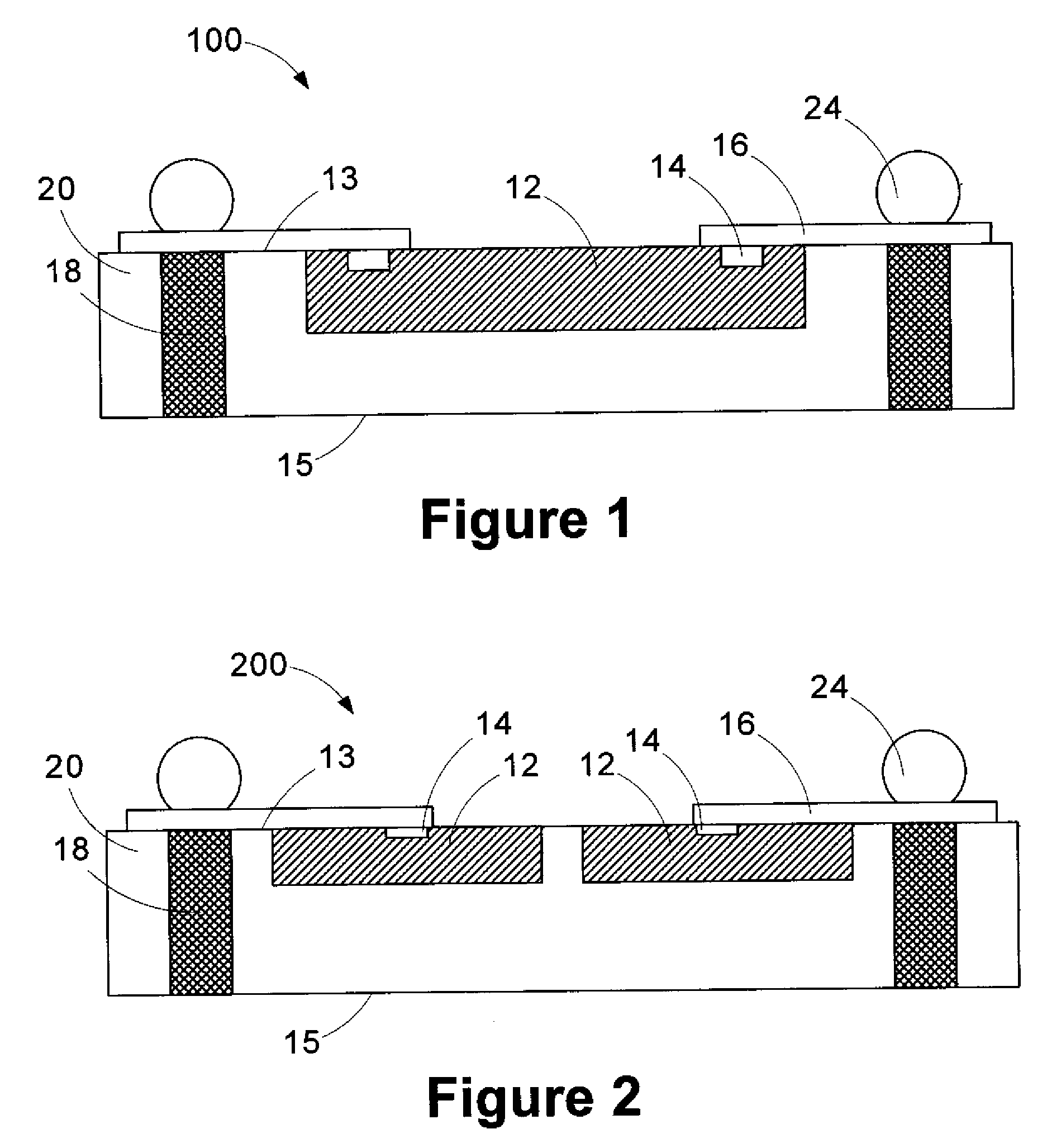 Packaged integrated circuit devices with through-body conductive vias, and methods of making same