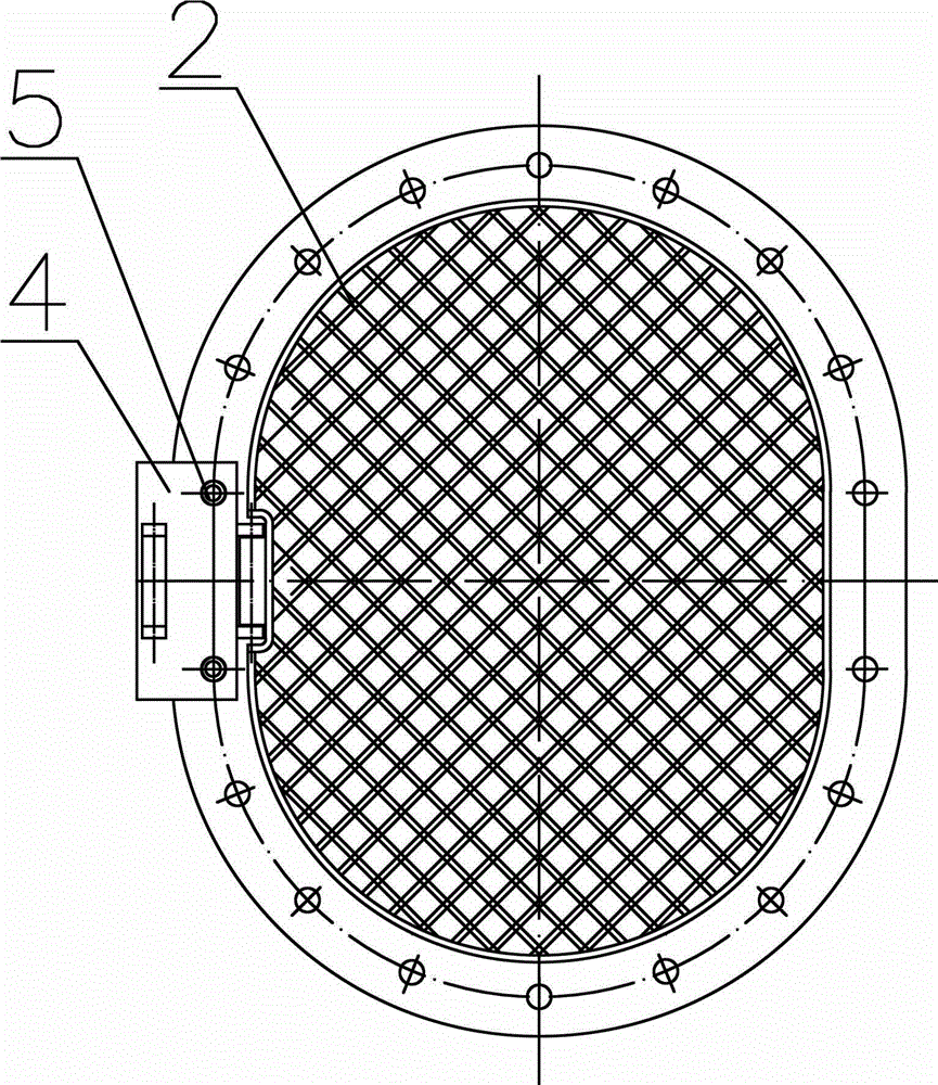 Device for preventing falling from hull deck manhole