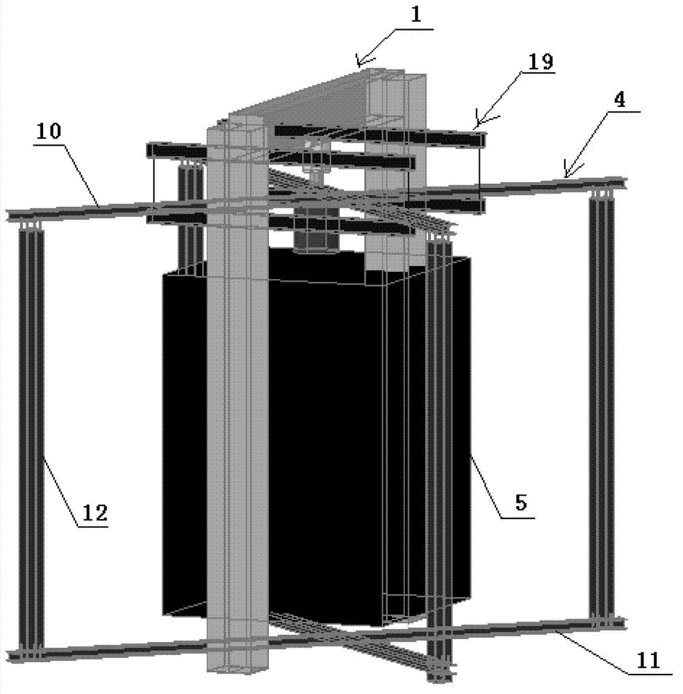 Restraint device for column fire resisting test