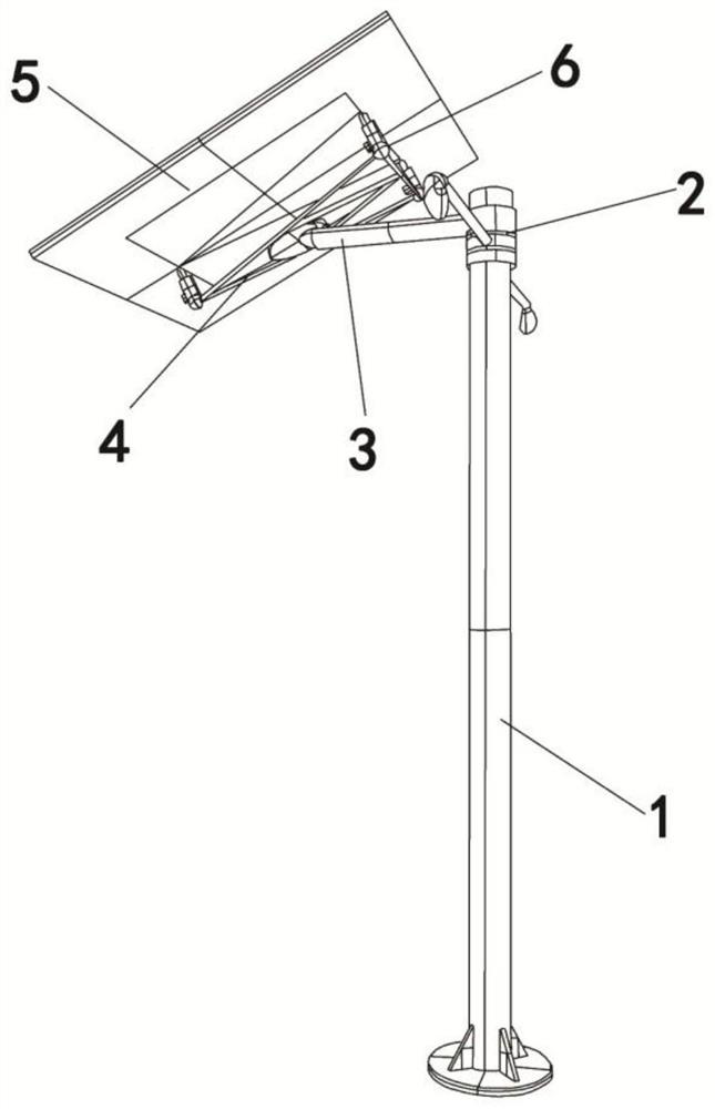Solar lamp pole