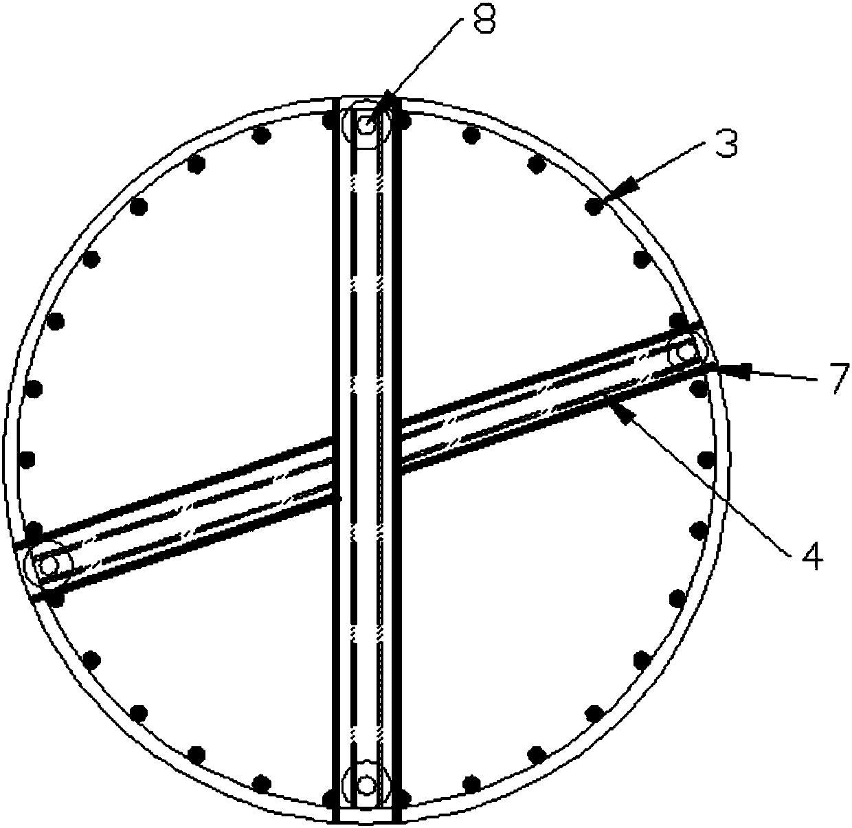 Cast-in-place pile head processing method and a cast-in-place pile with a fast-dismounting pile head