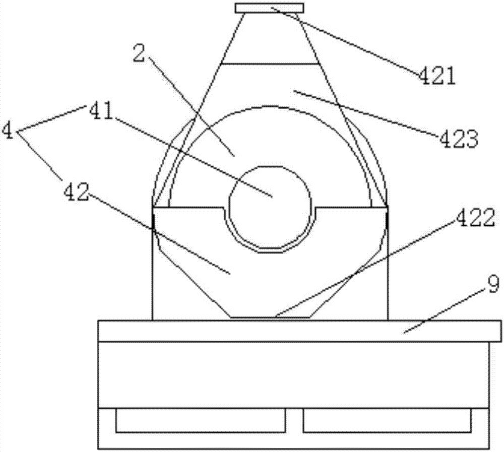 Tea cylinder fixation machine