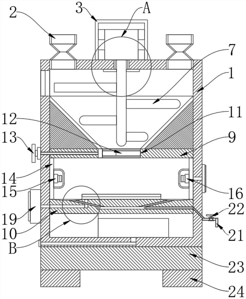 Acidification treatment device and treatment method for carbon nanotubes