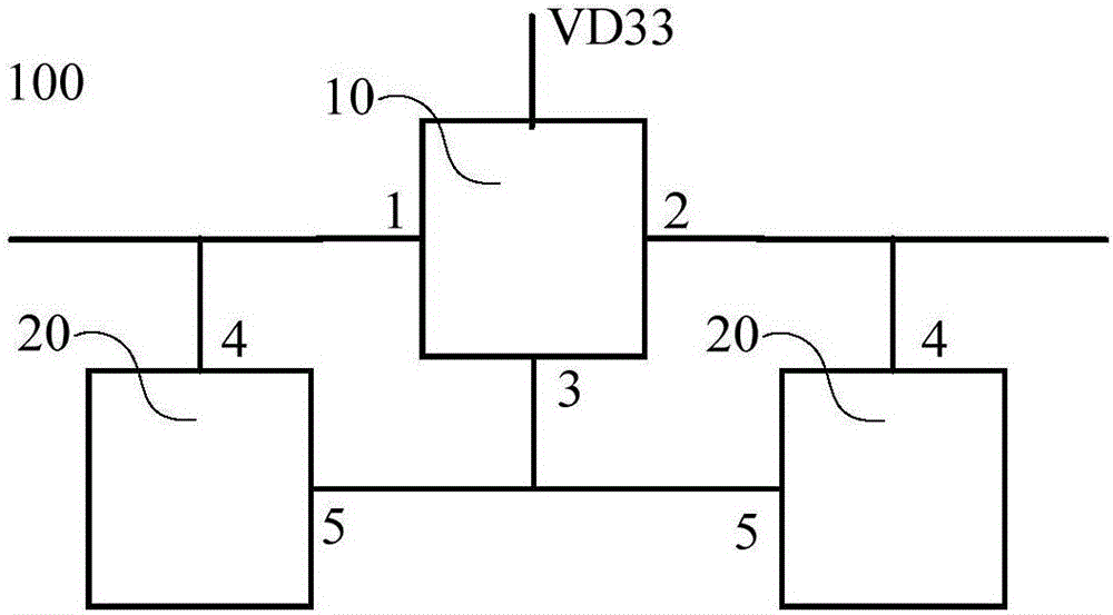 Power supply circuit of display device, and display device with same