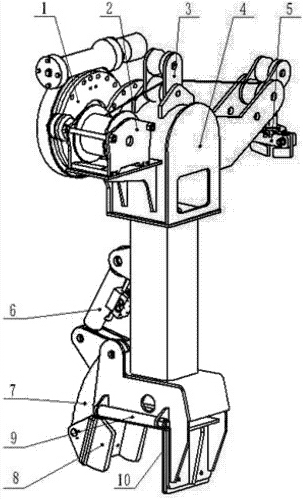 Deflection clamping device used for installation of arch frame in tunnel construction