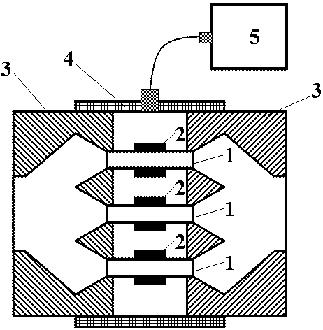 Device and method for online monitoring metal abrasive particles of oil in large-caliber oil return pipe