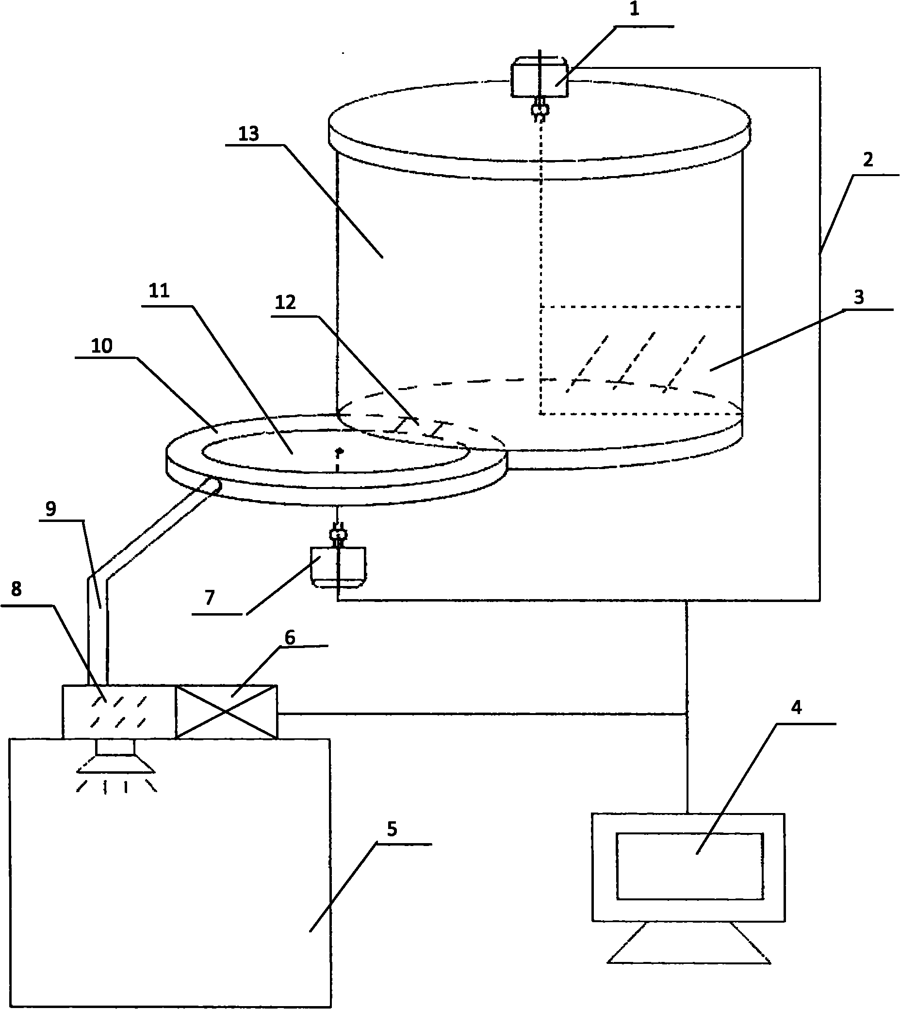 Rotating disc type dust aerosol generating device