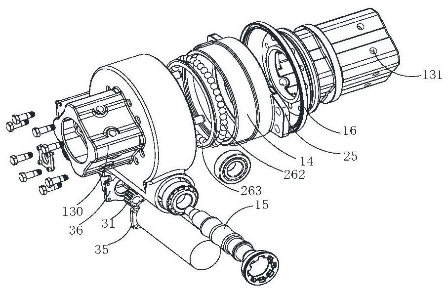 High-radial-load rotary speed reducer