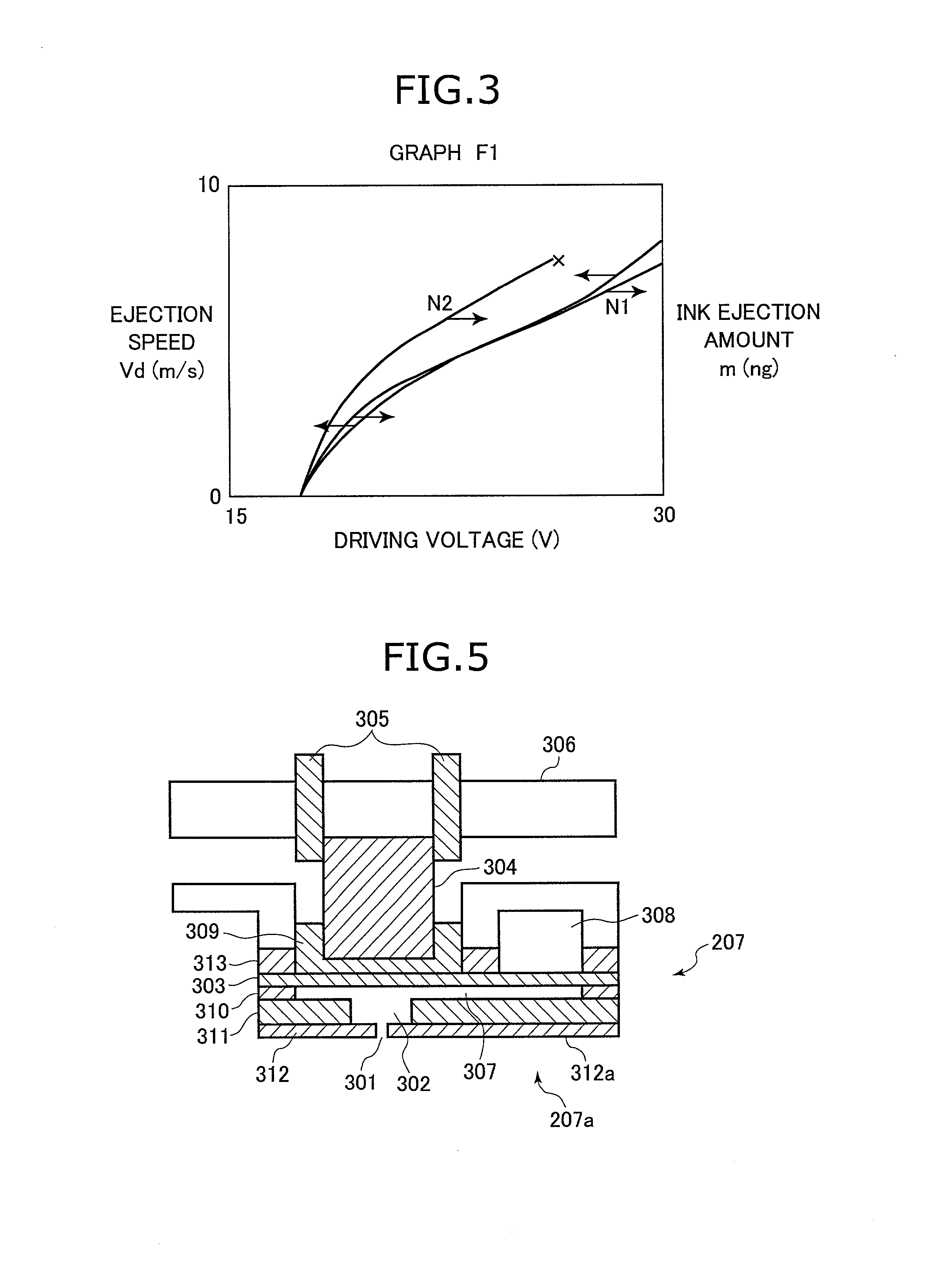 Line scanning type ink jet recording device capable of finely and individually controlling ink ejection from each nozzle